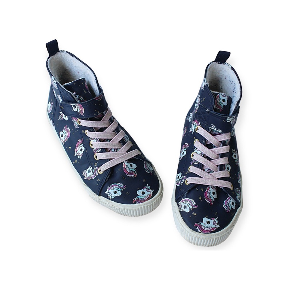 H&M Faux shearling-line Unicorn 🦄 High Top Size 2